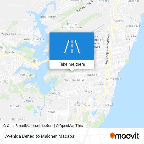 Mapa Avenida Benedito Malcher