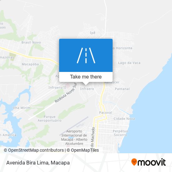 Mapa Avenida Bira Lima