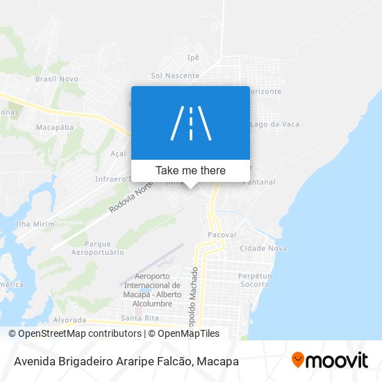 Mapa Avenida Brigadeiro Araripe Falcão