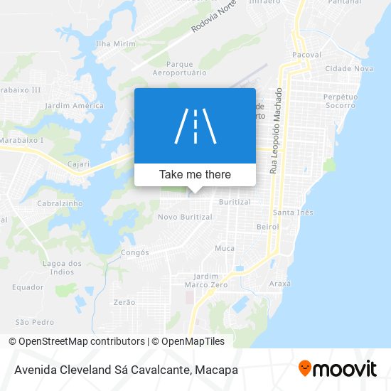 Mapa Avenida Cleveland Sá Cavalcante
