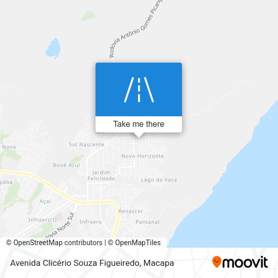 Mapa Avenida Clicério Souza Figueiredo