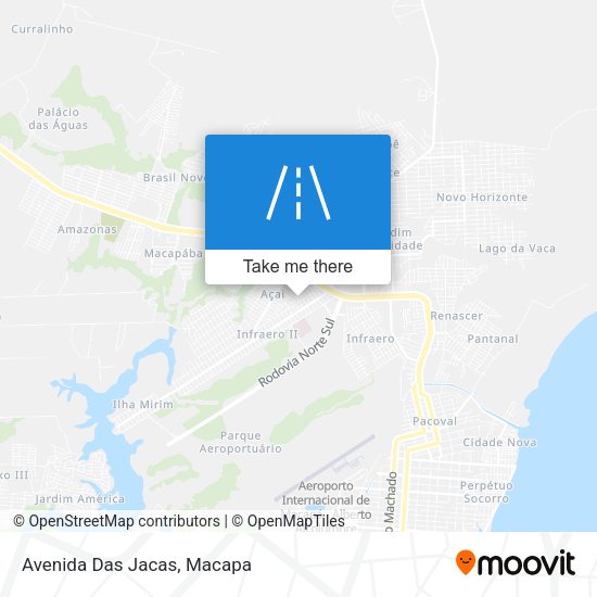 Avenida Das Jacas map