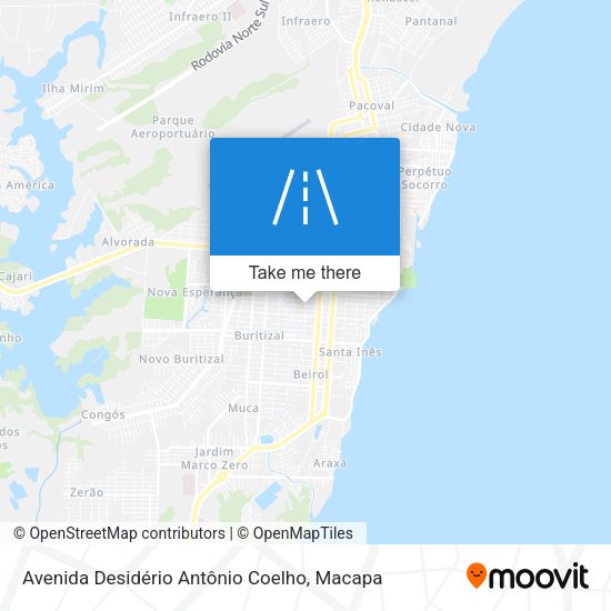 Avenida Desidério Antônio Coelho map
