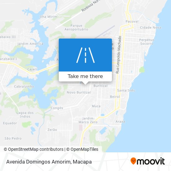 Mapa Avenida Domingos Amorim