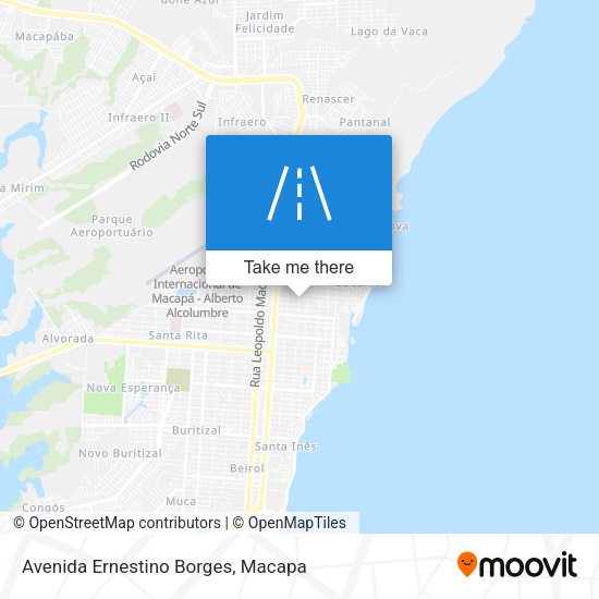 Avenida Ernestino Borges map