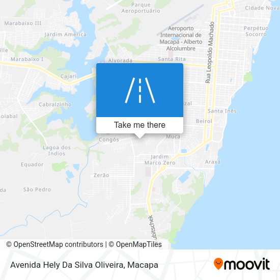 Avenida Hely Da Silva Oliveira map