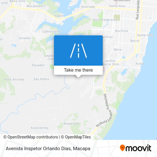 Avenida Inspetor Orlando Dias map