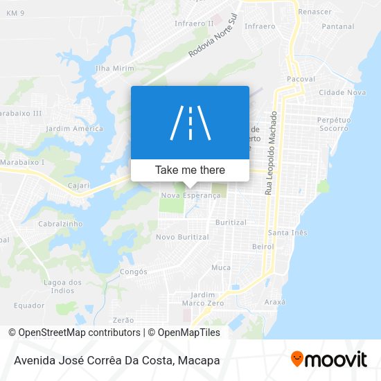 Mapa Avenida José Corrêa Da Costa