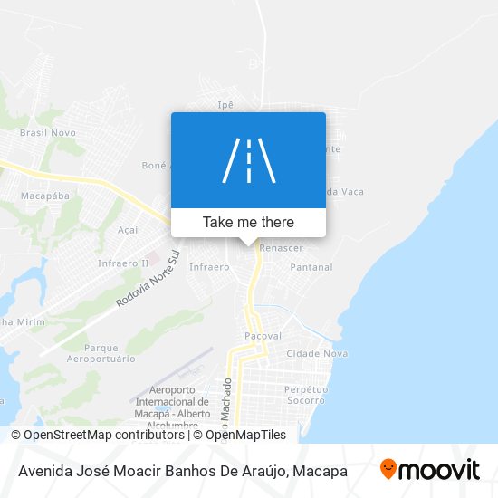 Mapa Avenida José Moacir Banhos De Araújo