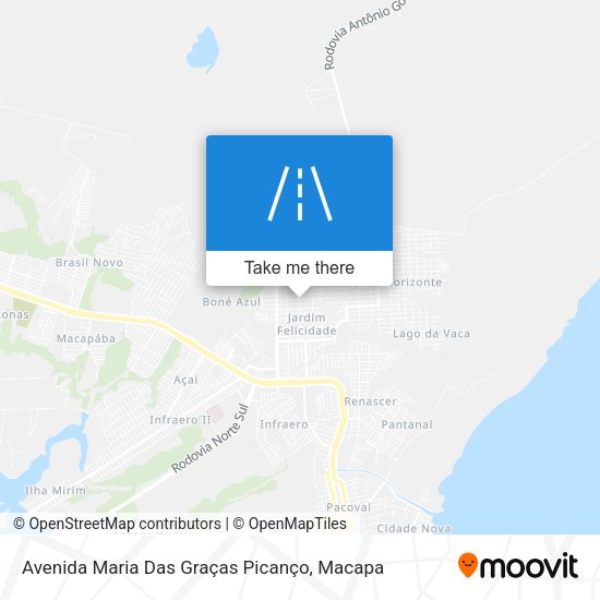 Mapa Avenida Maria Das Graças Picanço