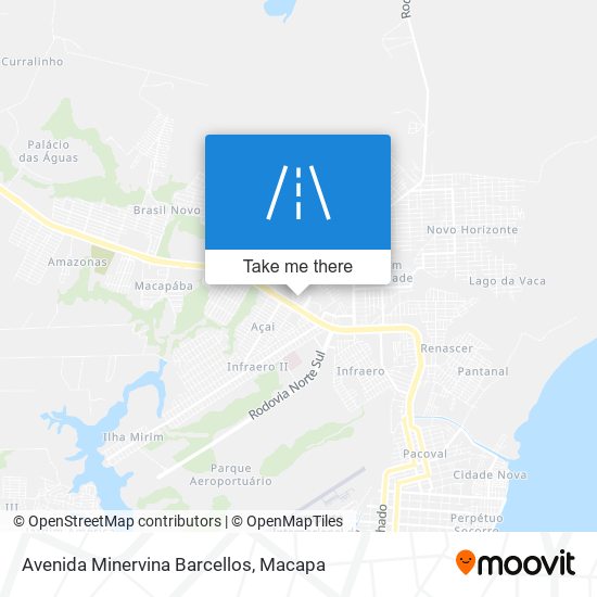 Mapa Avenida Minervina Barcellos