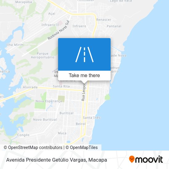 Mapa Avenida Presidente Getúlio Vargas