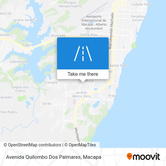 Avenida Quilombo Dos Palmares map