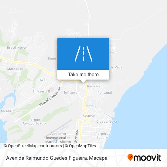 Mapa Avenida Raimundo Guedes Figueira