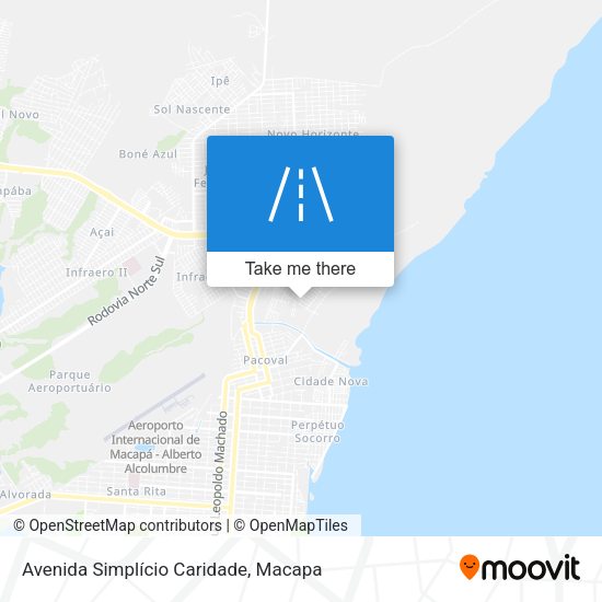 Avenida Simplício Caridade map
