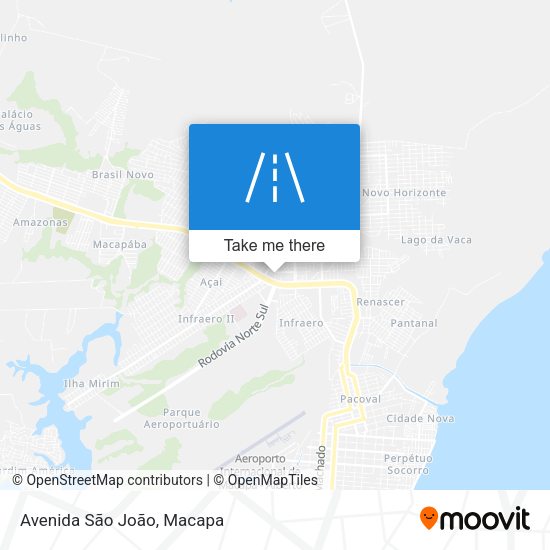 Avenida São João map