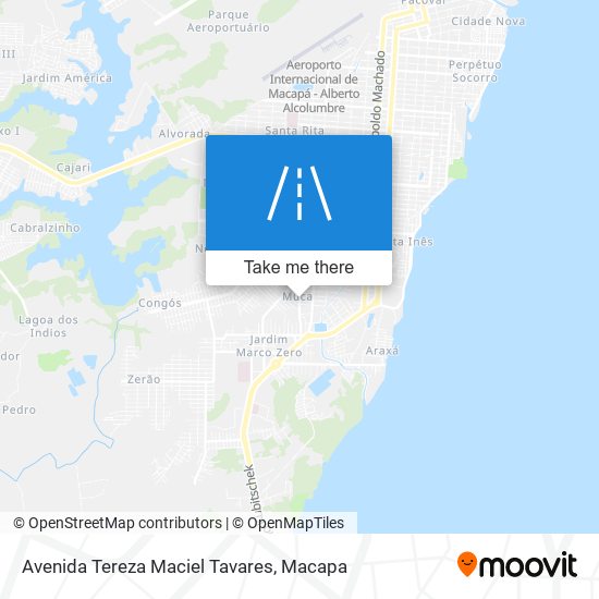 Mapa Avenida Tereza Maciel Tavares