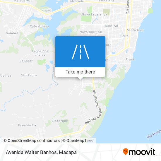Mapa Avenida Walter Banhos
