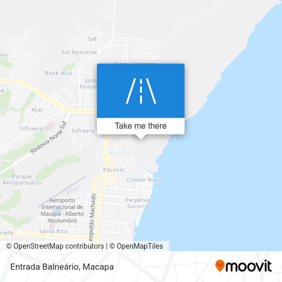 Entrada Balneário map