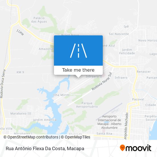 Mapa Rua Antônio Flexa Da Costa