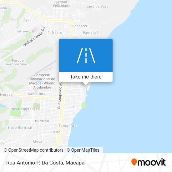 Rua Antônio P. Da Costa map
