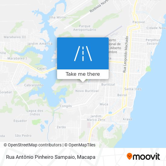 Mapa Rua Antônio Pinheiro Sampaio