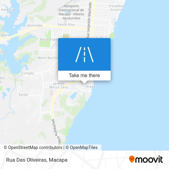 Rua Das Oliveiras map