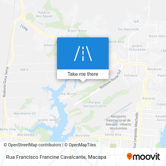 Rua Francisco Francine Cavalcante map