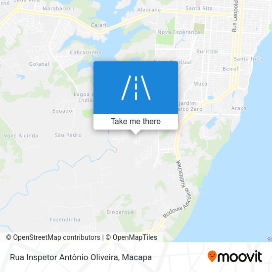 Rua Inspetor Antônio Oliveira map