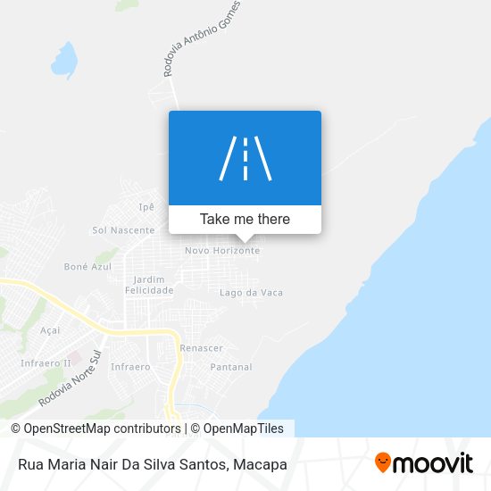 Mapa Rua Maria Nair Da Silva Santos