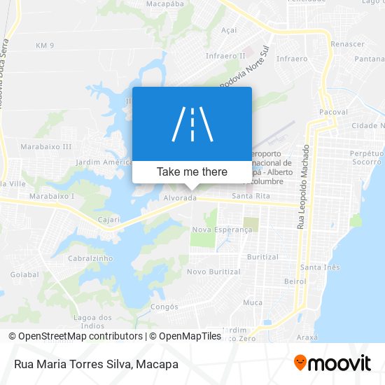 Mapa Rua Maria Torres Silva