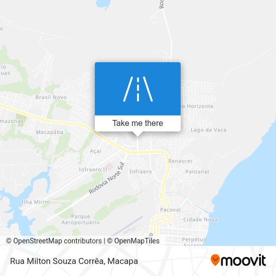 Mapa Rua Milton Souza Corrêa