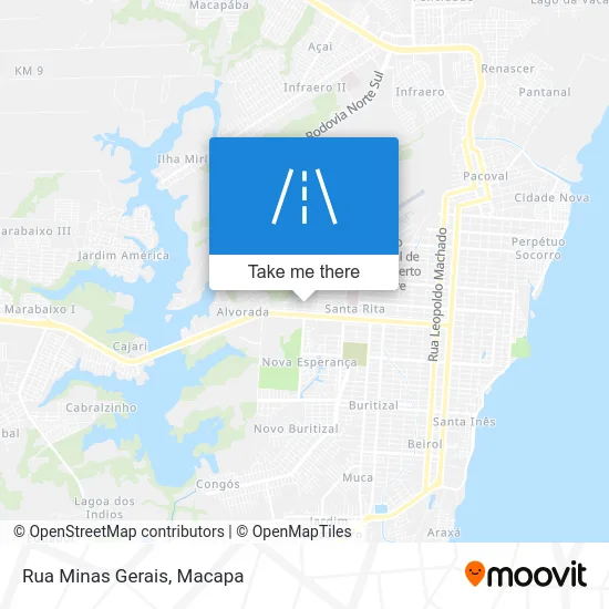 Rua Minas Gerais map