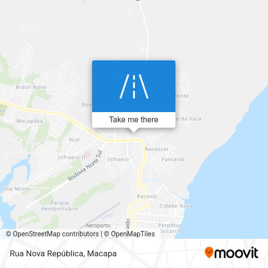 Rua Nova República map