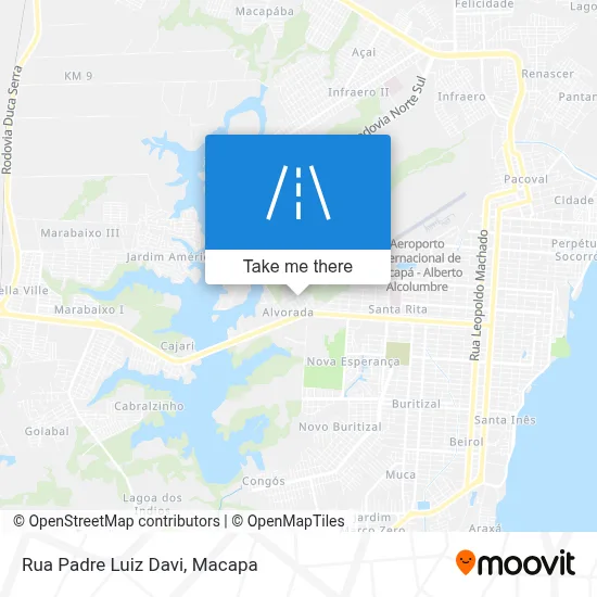 Rua Padre Luiz Davi map