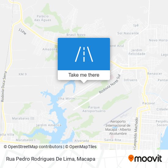 Mapa Rua Pedro Rodrigues De Lima