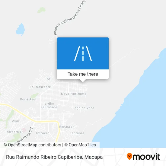 Rua Raimundo Ribeiro Capiberibe map