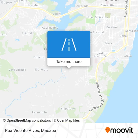 Rua Vicente Alves map