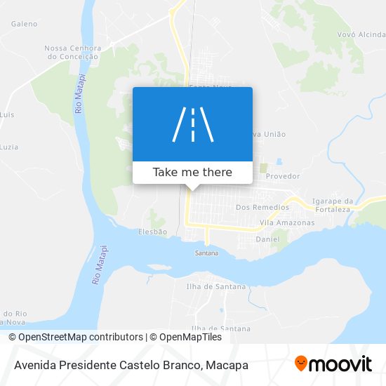 Mapa Avenida Presidente Castelo Branco