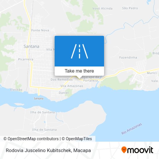 Rodovia Juscelino Kubitschek map
