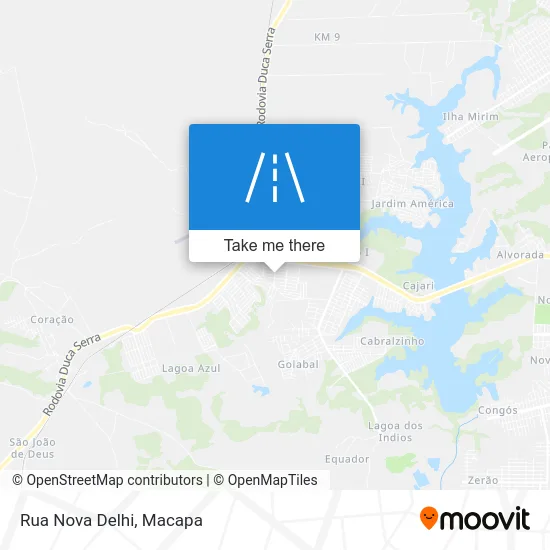 Rua Nova Delhi map