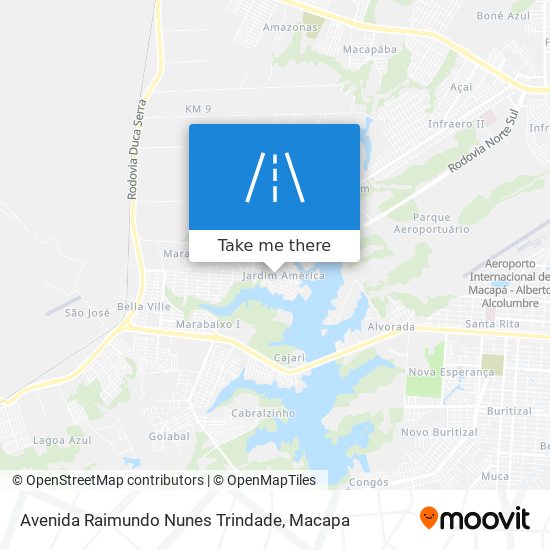 Mapa Avenida Raimundo Nunes Trindade