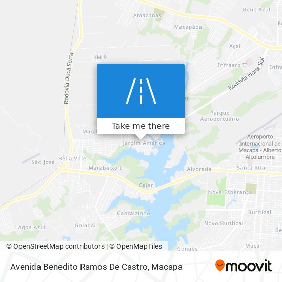 Mapa Avenida Benedito Ramos De Castro