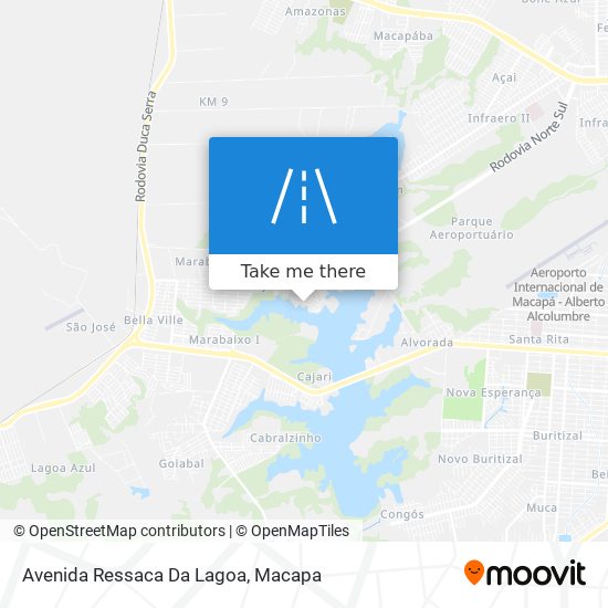 Mapa Avenida Ressaca Da Lagoa