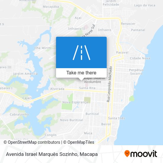 Avenida Israel Marquês Sozinho map