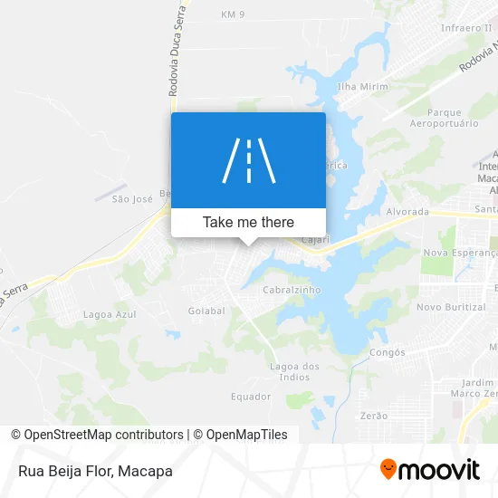 Rua Beija Flor map