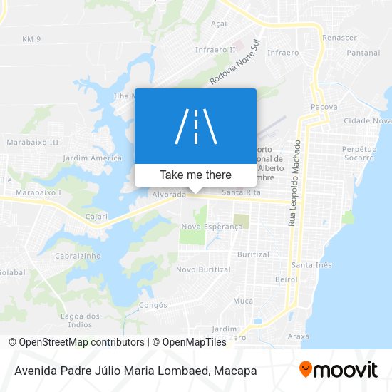 Avenida Padre Júlio Maria Lombaed map