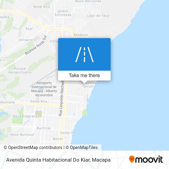 Avenida Quinta Habitacional Do Kiar map