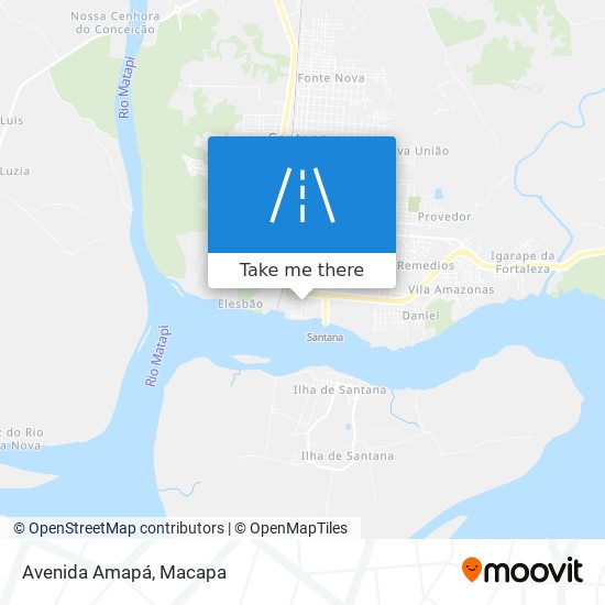 Mapa Avenida Amapá