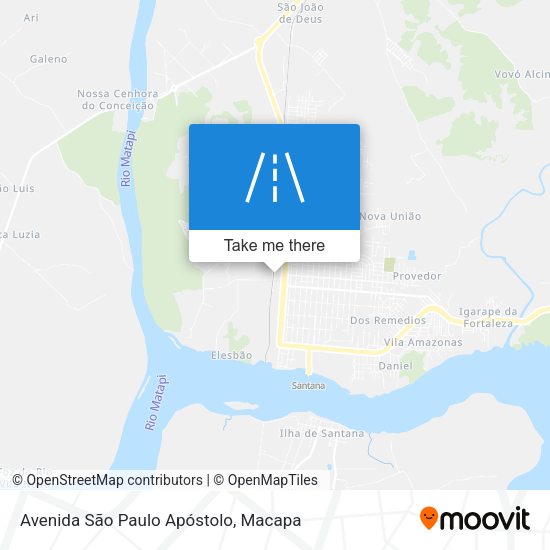 Avenida São Paulo Apóstolo map